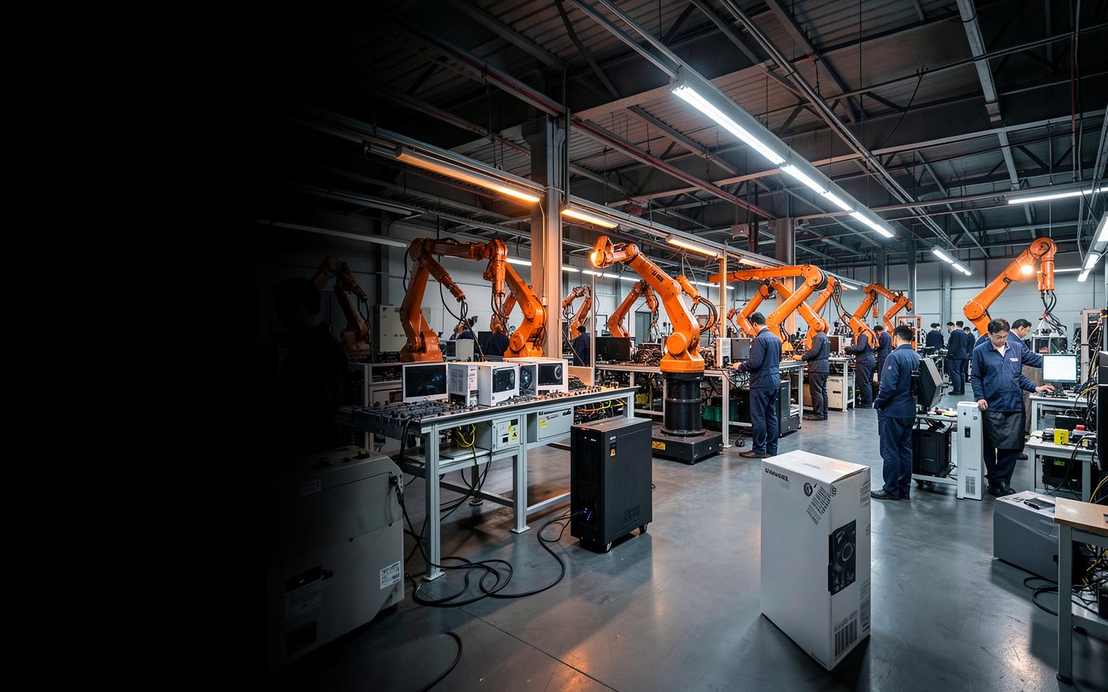 Fábrica moderna de electrónica en China